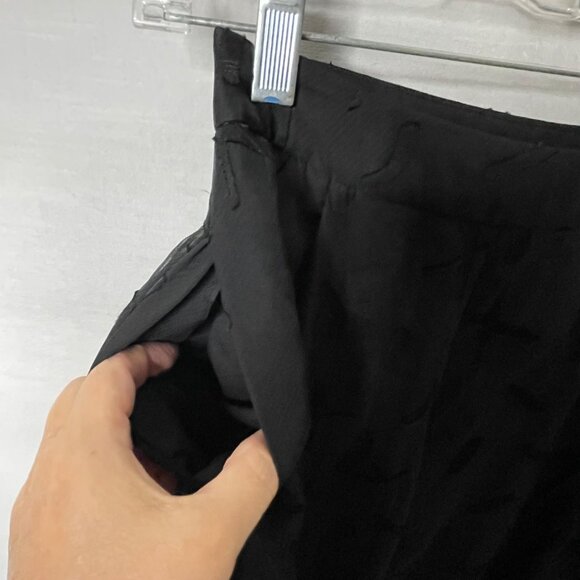 Armani Exchange Black Sheer and Lined Wide Leg Flowy Dress Pants Women's Size 0 - Picture 5 of 10